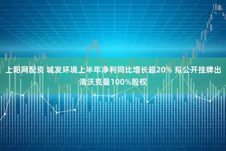 上阳网配资 城发环境上半年净利同比增长超20% 拟公开挂牌出清沃克曼100%股权