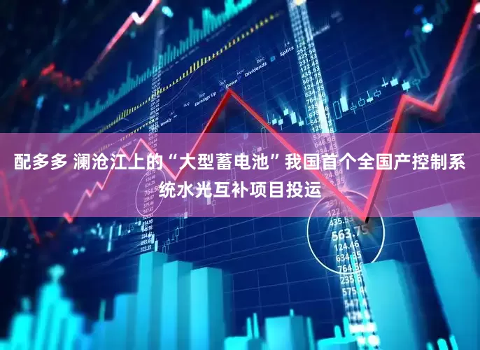 配多多 澜沧江上的“大型蓄电池”我国首个全国产控制系统水光互补项目投运